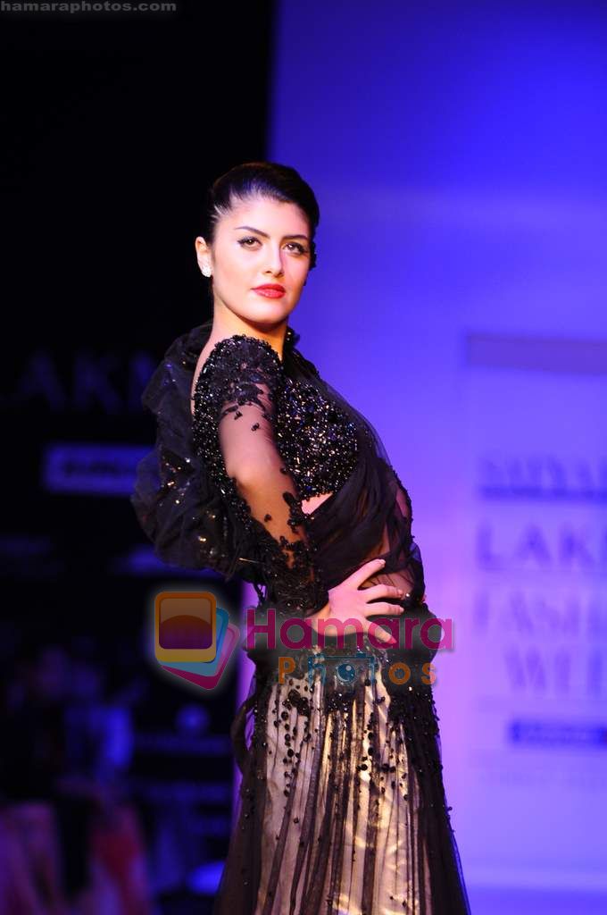Model walk the ramp for Satya Paul show at Lakme Fashion Week 2011 Day 5 in Grand Hyatt, Mumbai on 15th March 2011 