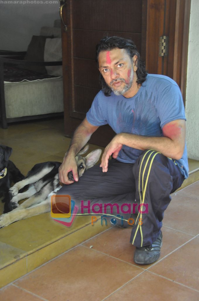 Rakeysh Mehra snapped on Holi in Bandra, Mumbai on 20th March 2011 