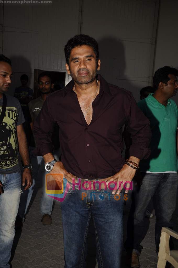 Sunil Shetty snapped at Mehboob Studios in Bandra on 23rd March 2011 
