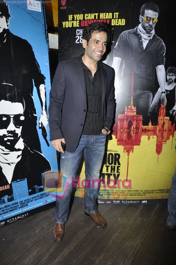 Tusshar Kapoor unveil Shor in the City first look in  Le Soliel, Juhu, Mumbai on 23rd March 2011 
