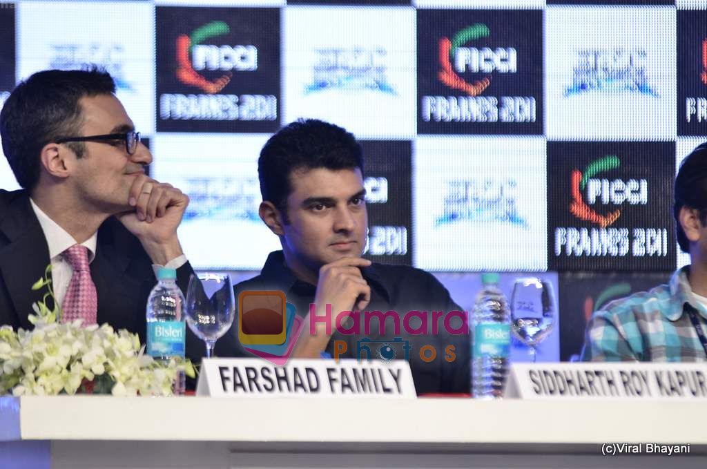 Vidya Balan's handsome Siddharth Roy Kapoor snapped at FICCI Frames in Powai on 24th March 2011 