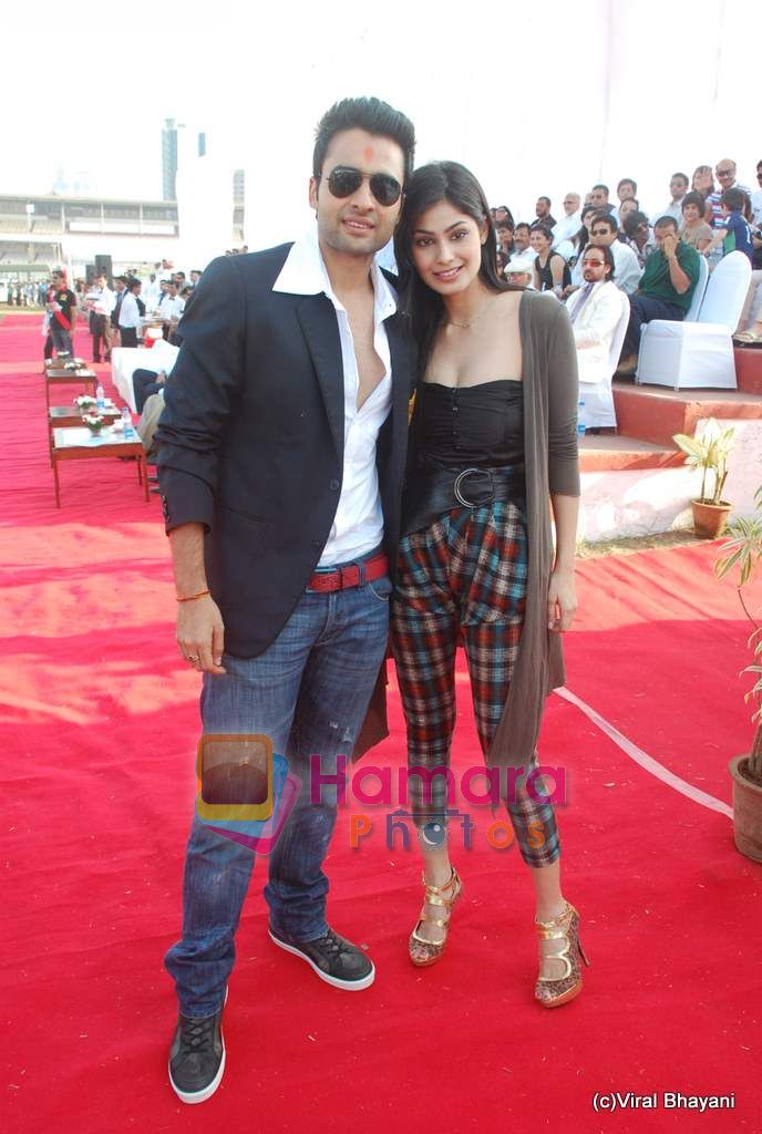 Jackie Bhagnani, Pooja Gupta at Jindal Polo match in Mahalaxmi Race Course on 25th March 2011 