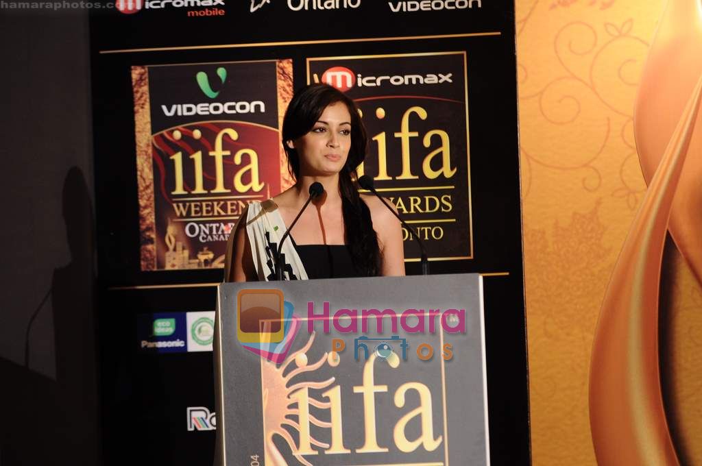 Dia Mirza at IIFA press meet in J W Marriott on 1st April2011 