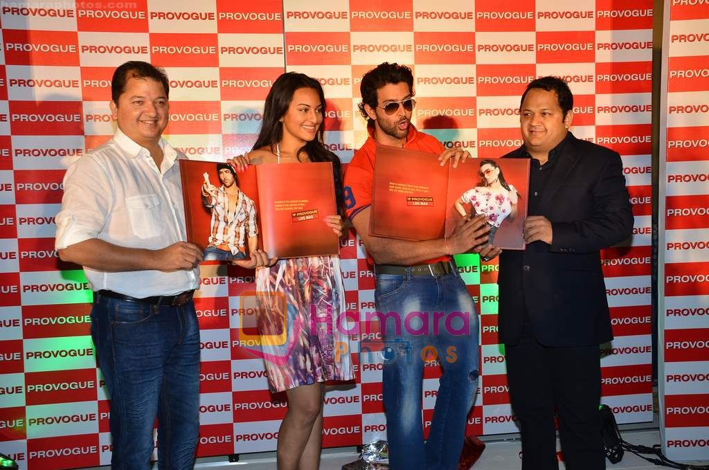 Hrithik Roshan, Sonakshi Sinha launch Provogue's new Spring Summer catalogue in Novotel on 2nd April 2011 
