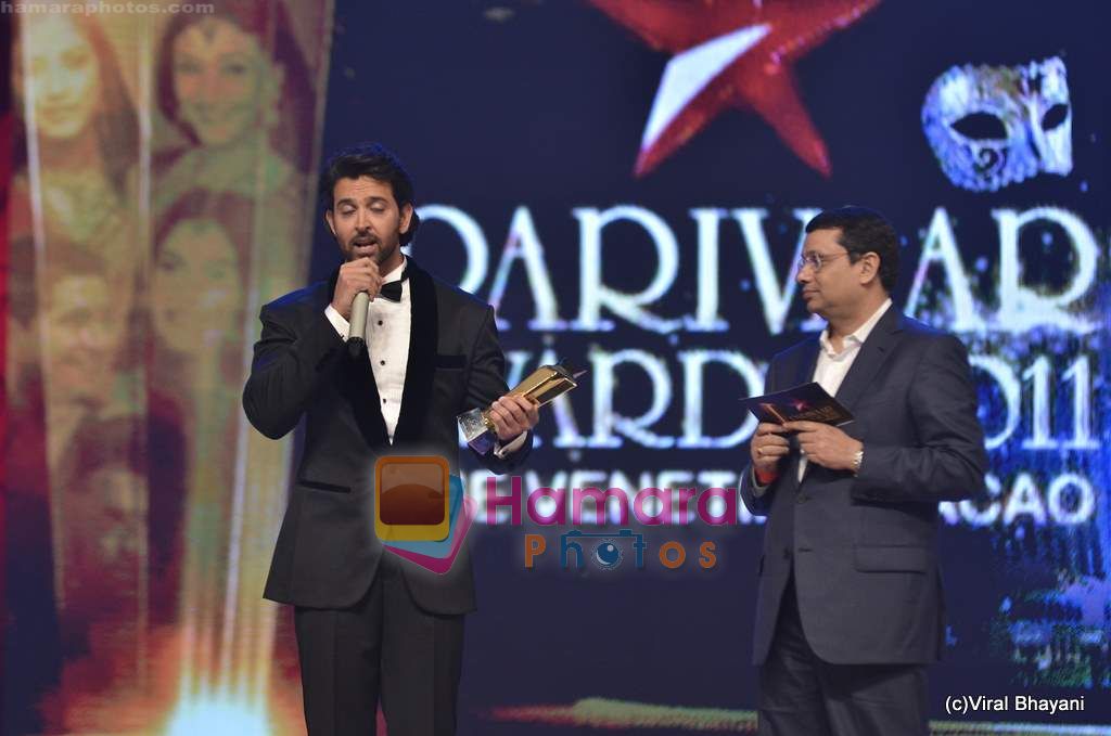 Hrithik Roshan at Star Pariwar Awards Show held at The Venetian Macau on 4th April 2011 