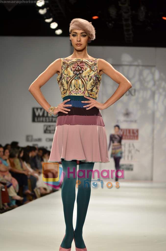 Model walks the ramp for Zurkhe show on Wills Lifestyle India Fashion Week 2011 - Day 2 in Delhi on 7th April 2011 