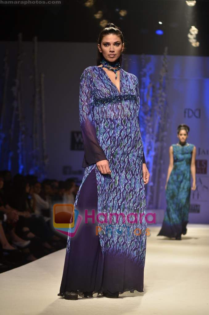 Model walks the ramp for Payal Jain show on Wills Lifestyle India Fashion Week 2011 - Day 2 in Delhi on 7th April 2011 