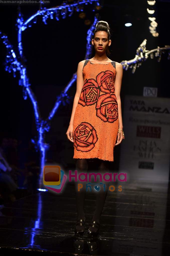 Model walks the ramp for Rajesh Pratap Singh show on Wills Lifestyle India Fashion Week 2011 - Day 2 in Delhi on 7th April 2011 