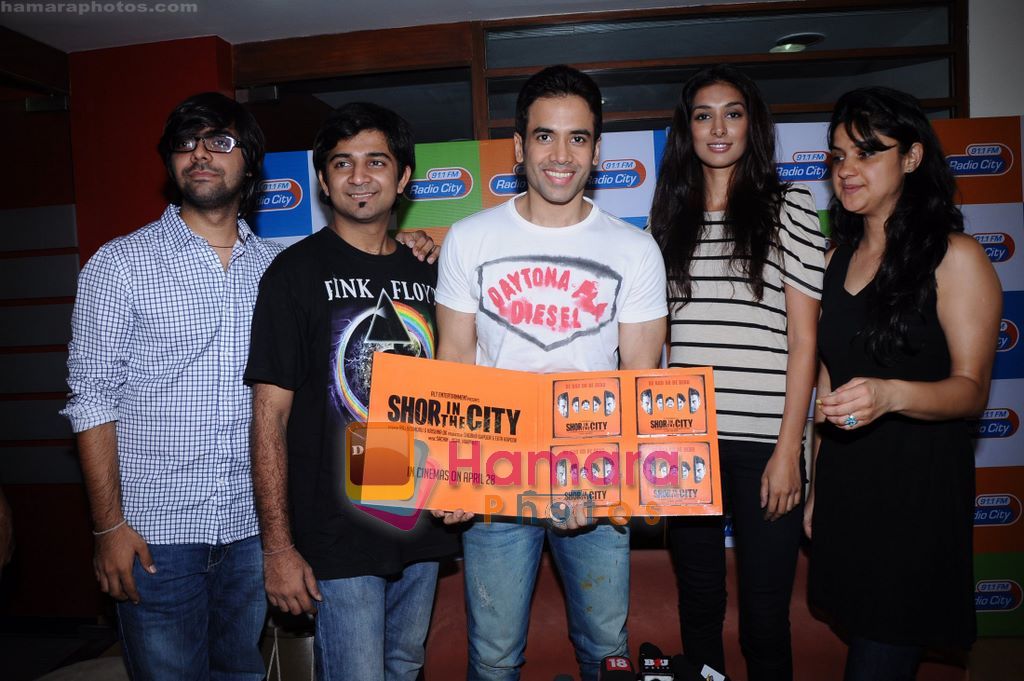 Tusshar Kapoor, Preeti Desai at the launch of Shor in the City music Launch in Radiocity, Mumbai on 8th April 2011 