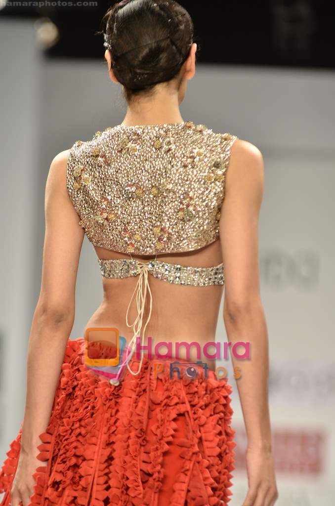 Model walks the ramp for Koga show on Wills Lifestyle India Fashion Week 2011-Day 4 in Delhi on 9th April 2011 