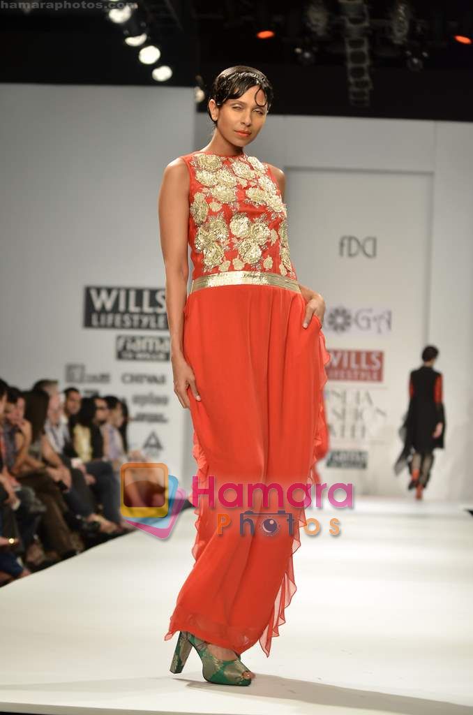 Model walks the ramp for Koga show on Wills Lifestyle India Fashion Week 2011-Day 4 in Delhi on 9th April 2011 