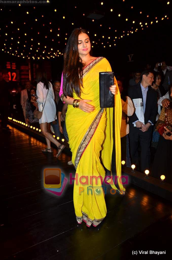 Vidya Balan at Sabyasachi show on Wills Lifestyle India Fashion Week 2011-Day 5 in Delhi on 10th April 2011 