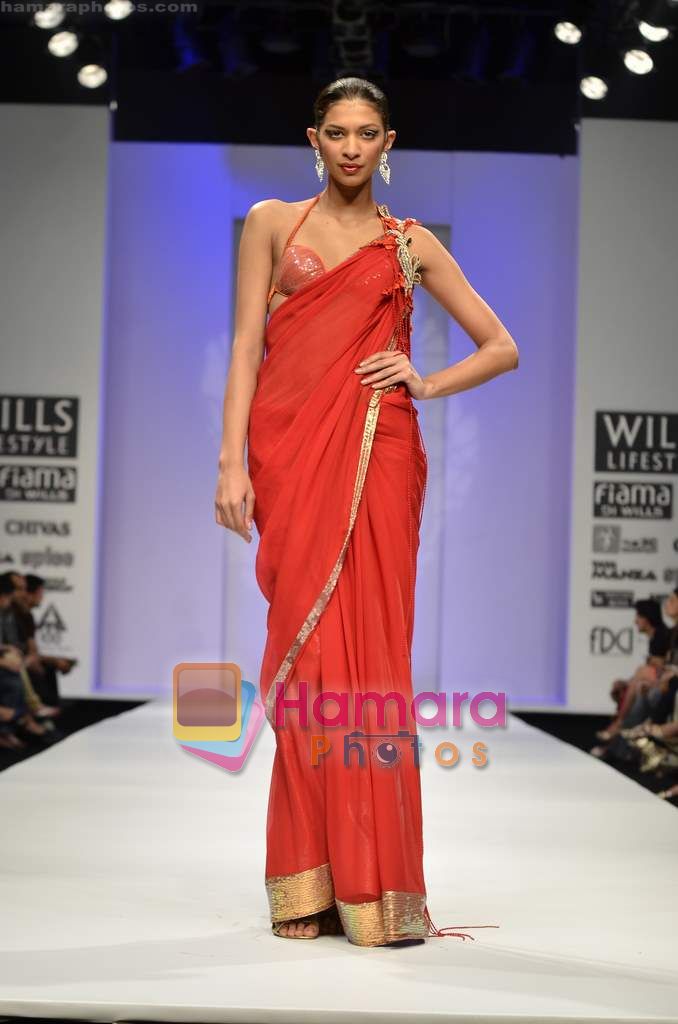 Model walks the ramp for Soltee show on Wills Lifestyle India Fashion Week 2011-Day 5 in Delhi on 10th April 2011 
