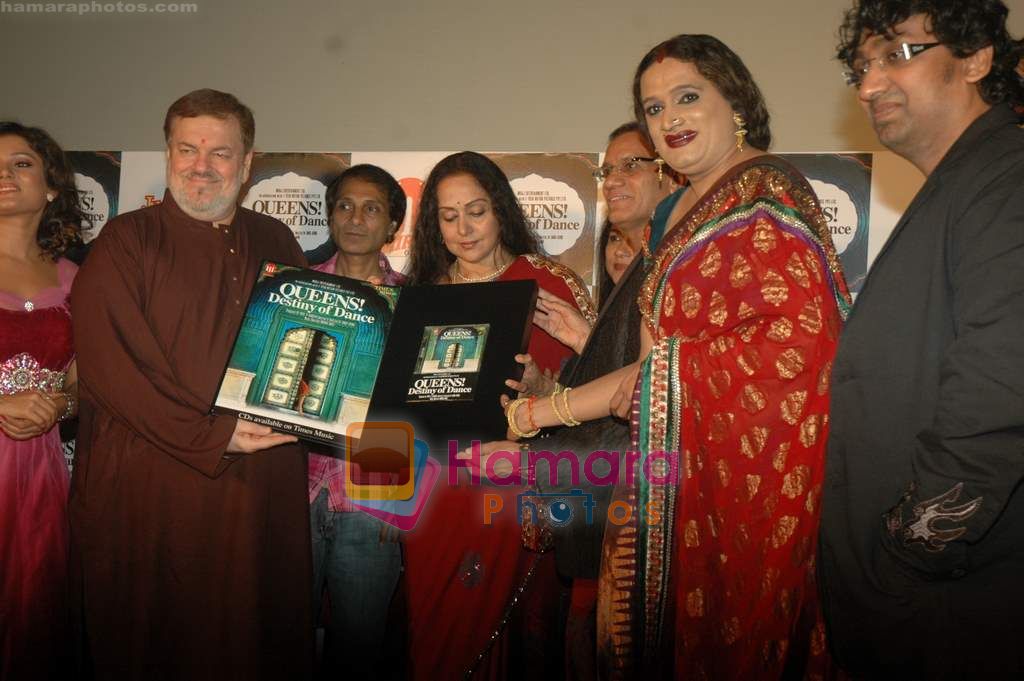 Hema Malini, Nitin Mukesh at the music launch of film Queens Destiny of Dance in Cinemax, Mumbai on 11th April 2011 