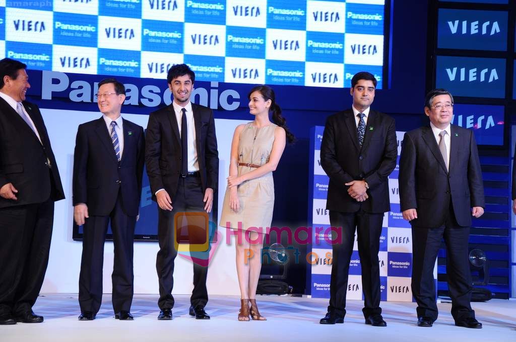 Ranbir Kapoor, Dia Mirza announced as Panasonic's brand ambassador in Grand Hyatt on 12th April 2011 