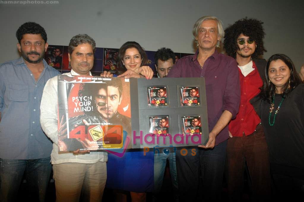 Vishal Bharadwaj, Tisca Chopra, Sudhir Mishra, Imaad Khan at 404 Music Launch in PVR, Juhu, Mumbai on 15th April 2011 