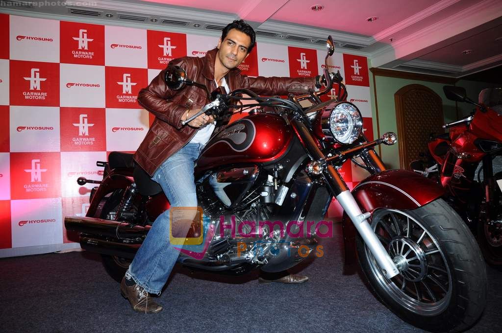 Arjun Rampal launches Garware Motors Hyosung Super bikes  in Taj Land's End on 22nd April 2011