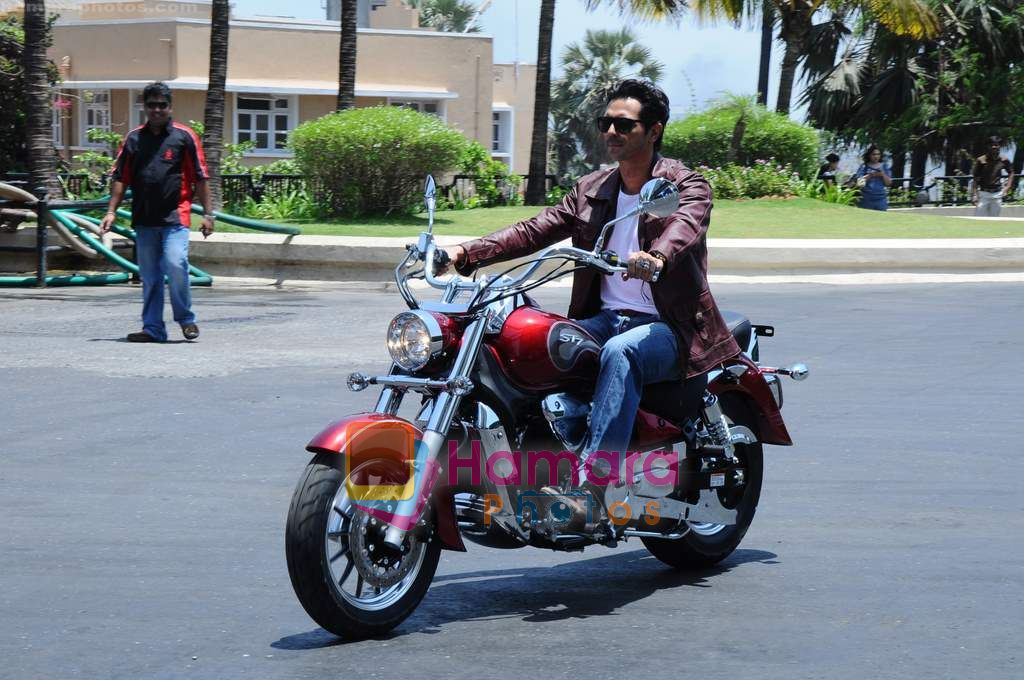 Arjun Rampal launches Garware Motors Hyosung Super bikes  in Taj Land's End on 22nd April 2011 