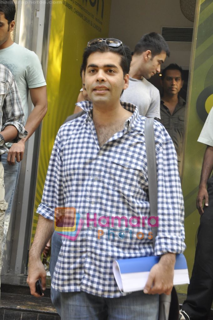 Karan Johar watch Shor in the City in Pixion, Bandra, Mumbai on 26th April 2011 
