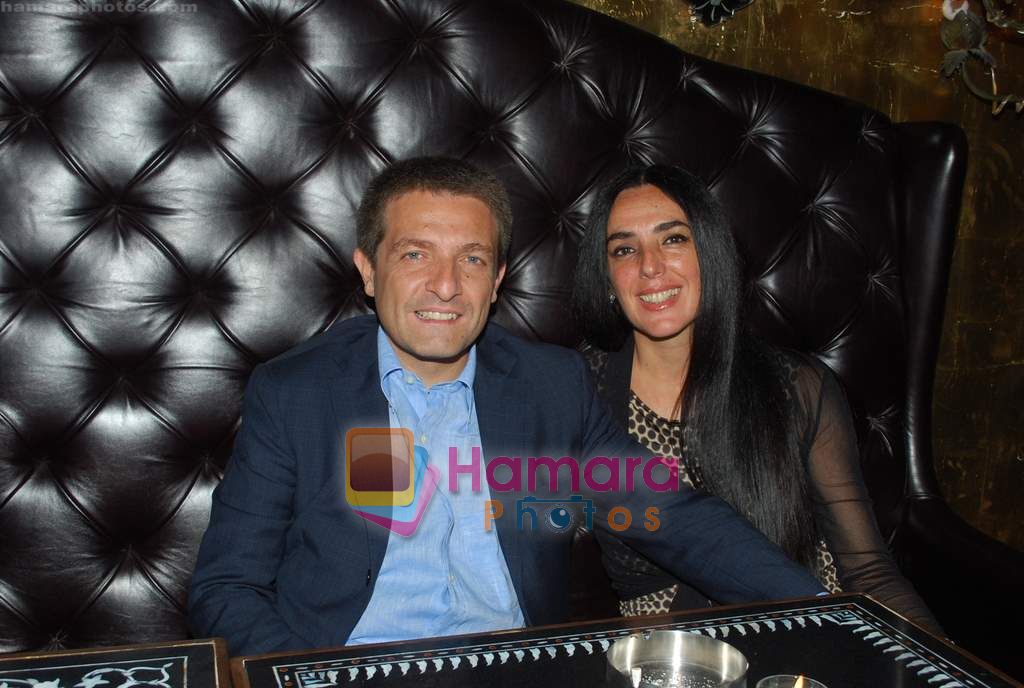 Giampaolo Cutillo with Elisabetta at Rohit Bal's bday bash in Veda on 12th May 2011