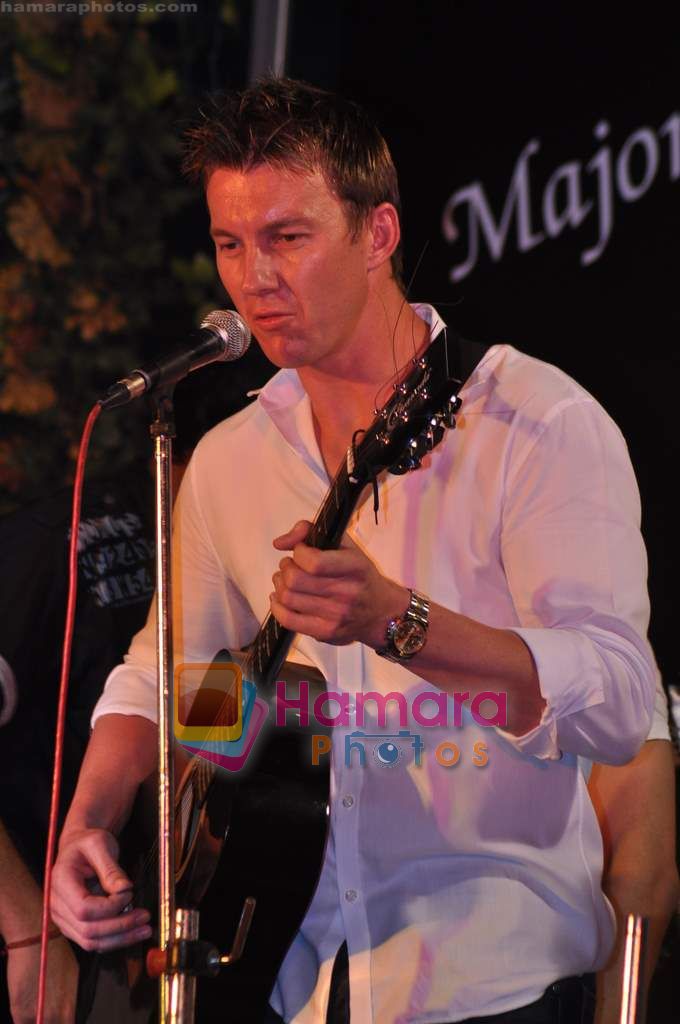 Bret Lee performs with Majors band in Inorbit Mall on 15th May 2011 