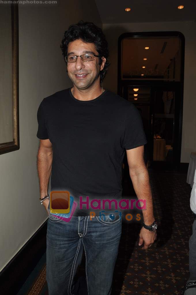 Wasim Akram at Harsha Bhogle's book launch in Trident, Mumbai on 23rd May 2011 