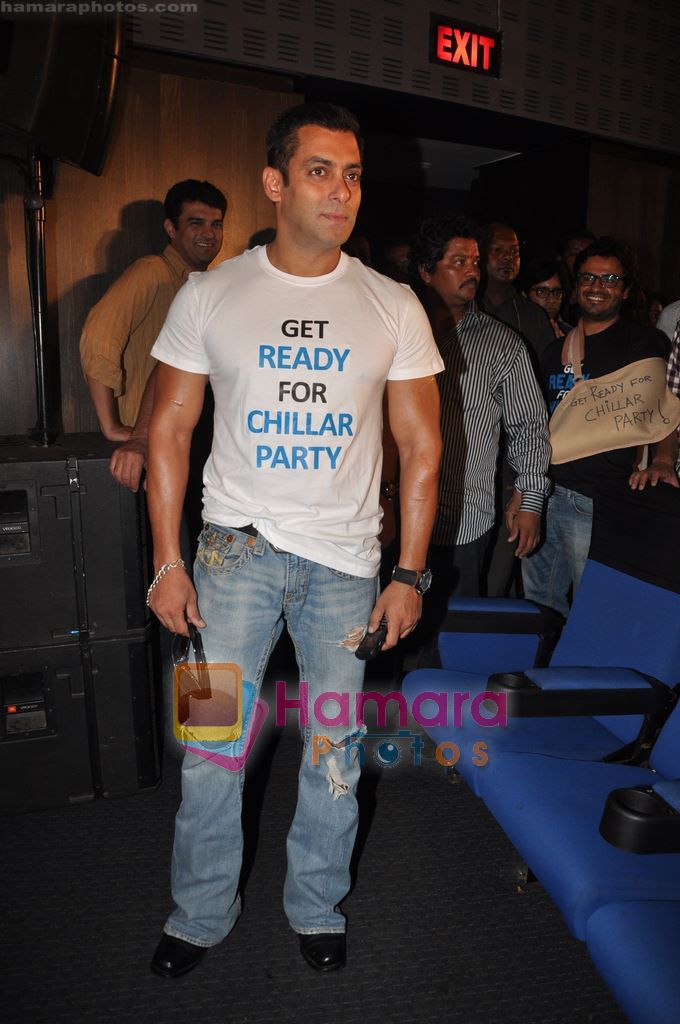 Salman Khan at chillar party media meet in Globus, Bandra, Mumbai on 3rd June 2011 