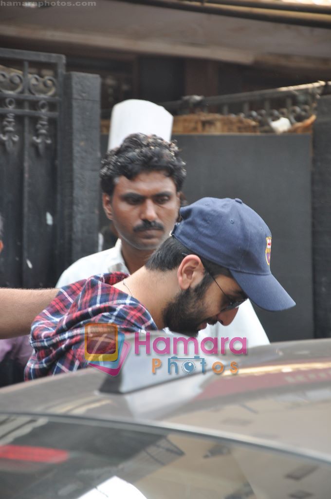 Ranbir Kapoor snapped in his bearded look in basillico, bandra, mumbai on 3rd June 2011