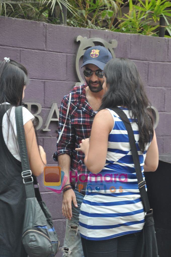 Ranbir Kapoor snapped in his bearded look in basillico, bandra, mumbai on 3rd June 2011 