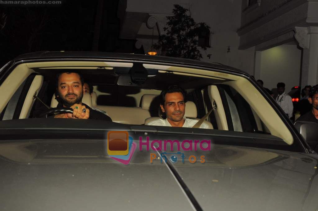 Arjun Rampal at Shilpa Shetty's birthday bash at her home on 8th June 2011 