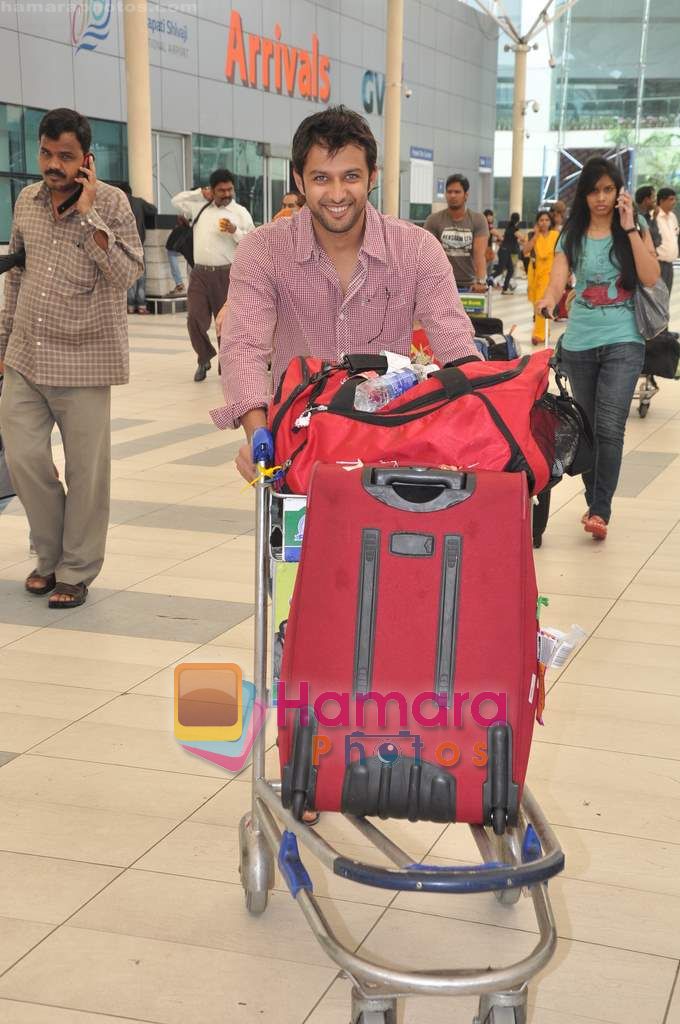 Vatsal Seth snapped after they return from Hyderabad on 13th June 2011 