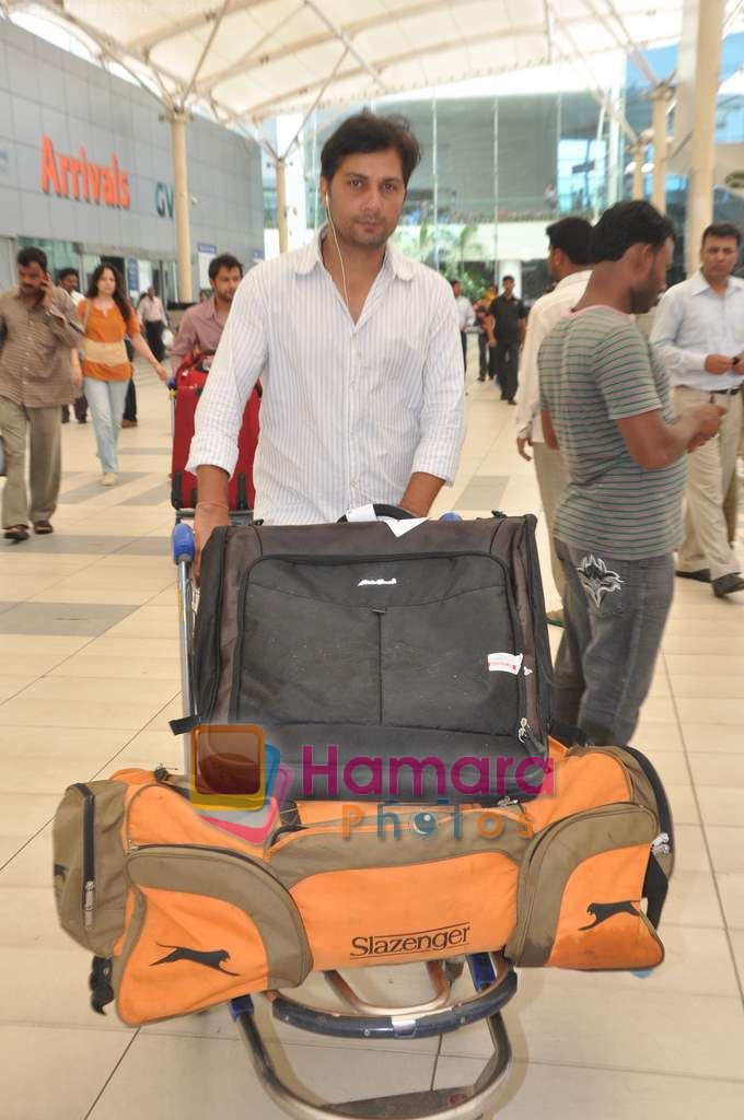 Varun Badola snapped after they return from Hyderabad on 13th June 2011 