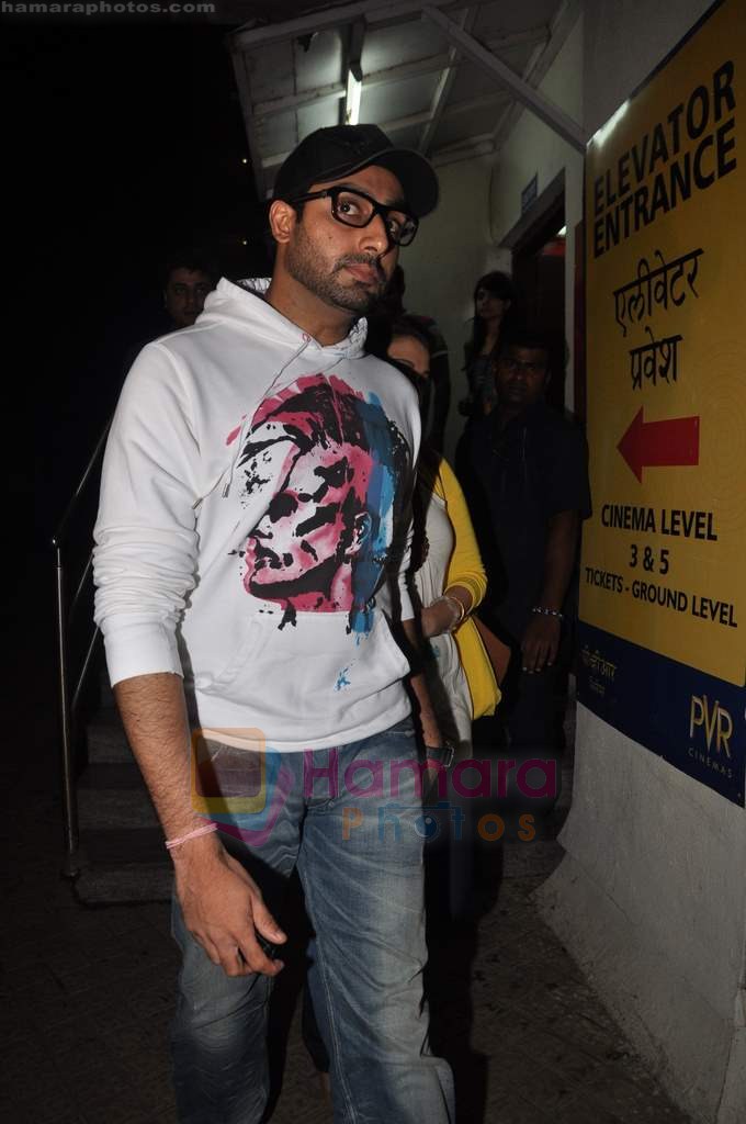 Abhishek Bachchan came to watch X-Men in PVR on 27th June 2011 