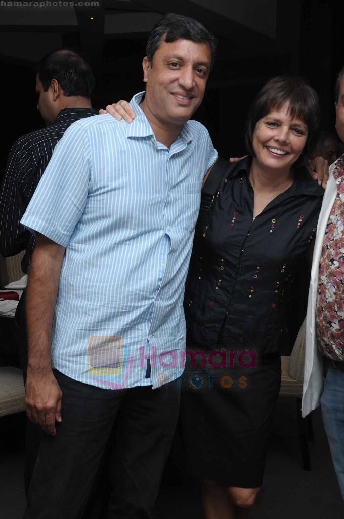 Sooni Taraporwala with a friend at Arrokh Khambata's Amadeus Launch in NCPA, Mumbai on 3rd July 2011