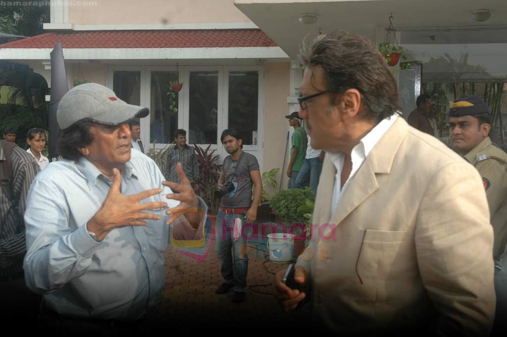 Jackie Shroff at Neil Ko Pakadna on location in Madh on 3rd July 2011