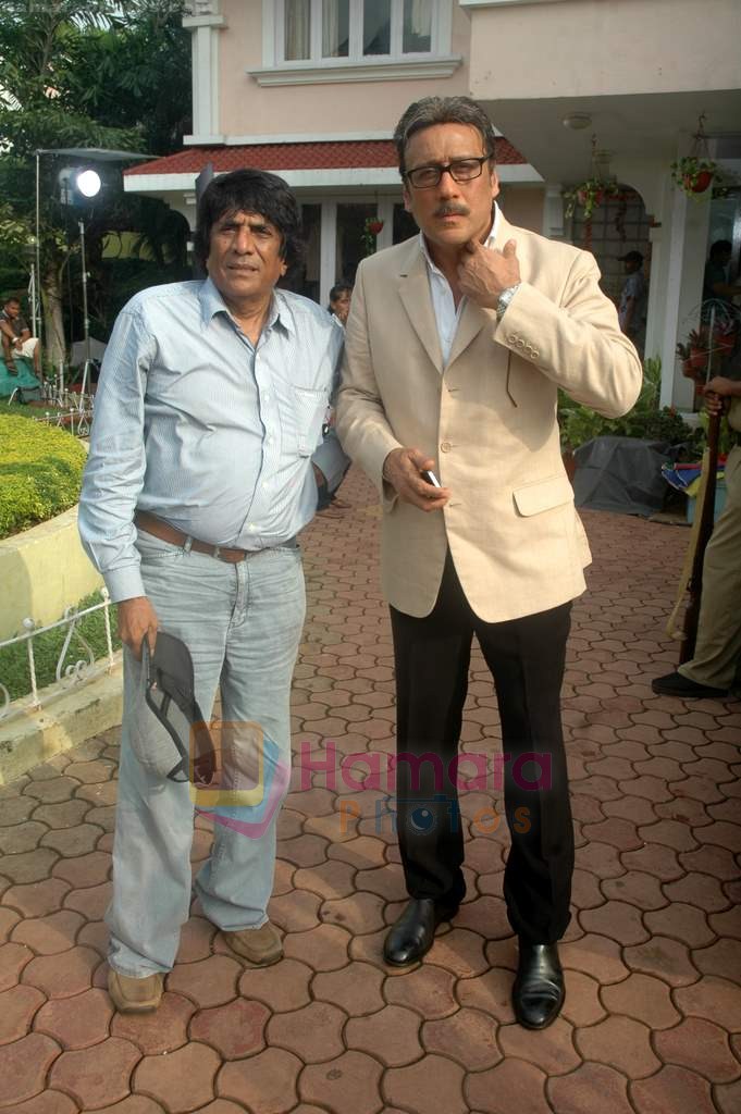 Jackie Shroff at Neil Ko Pakadna on location in Madh on 3rd July 2011