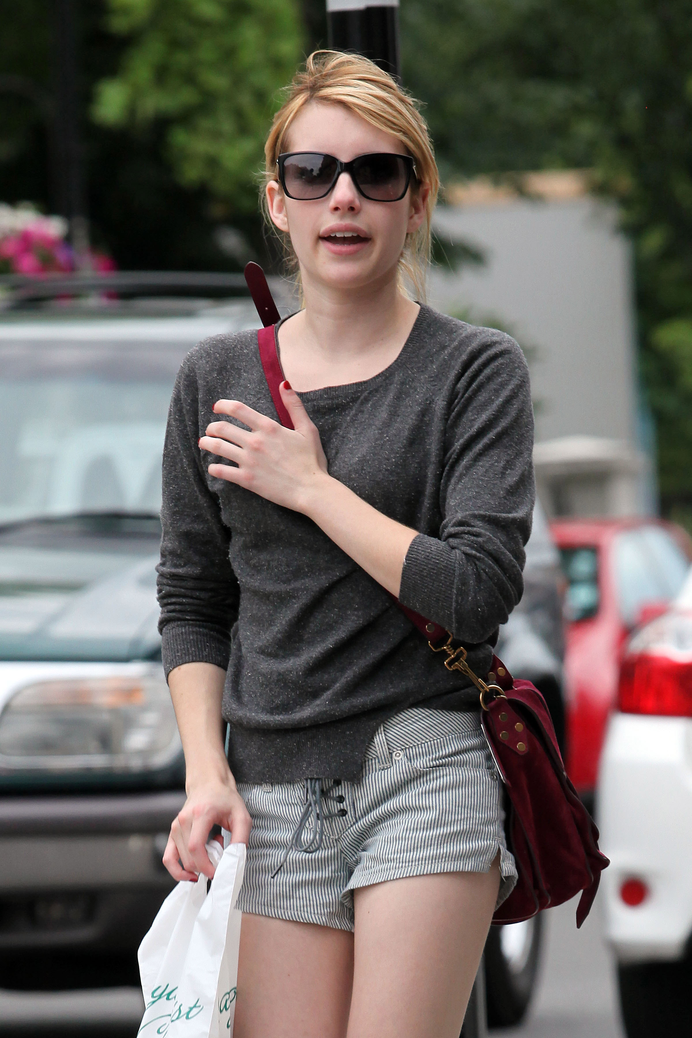 Emma Roberts in Shorts in London 5th July 2011