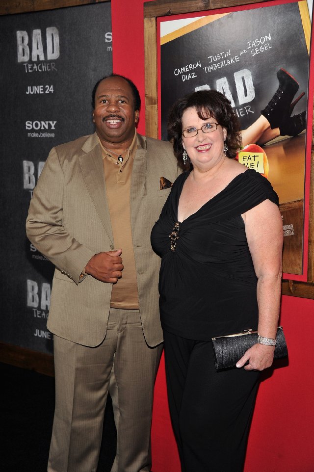 Phyllis Smith, Leslie David Baker at the premiere of the movie Bad Teacher at the Ziegfeld Theatre in NYC on June 20, 2011