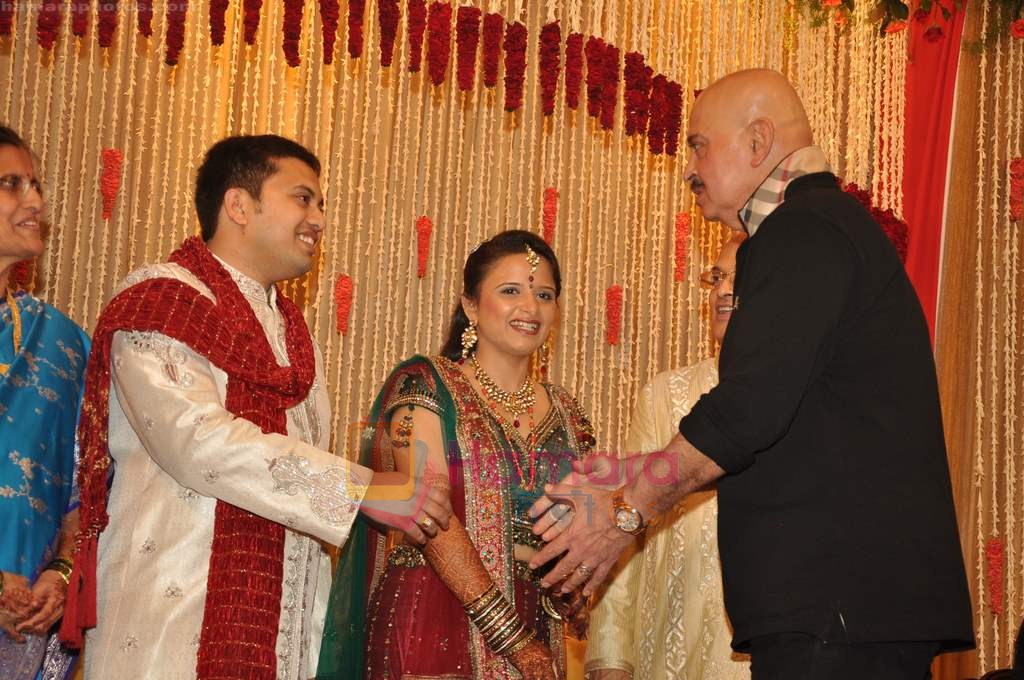 Rakesh Roshan at Dr Abhishek and Dr Shefali's wedding reception in Khar on 10th July 2011