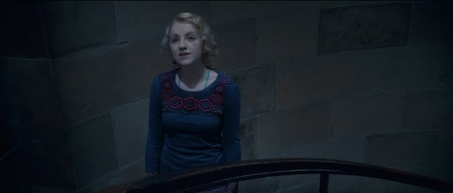 Evanna Lynch in still from the movie Harry Potter and the Deathly Hallows Part 2