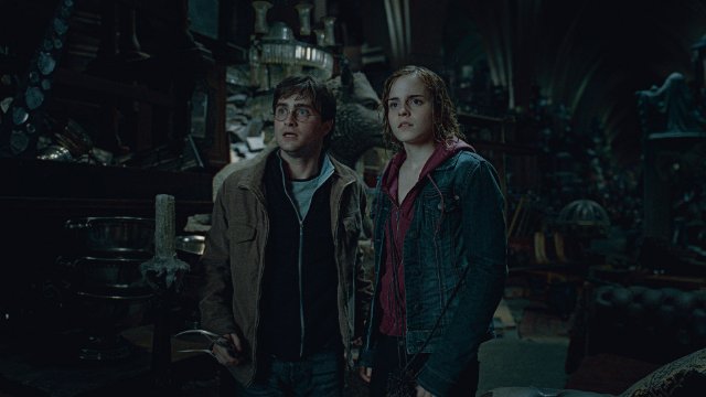 Daniel Radcliffe, Emma Watson in still from the movie Harry Potter and the Deathly Hallows Part 2