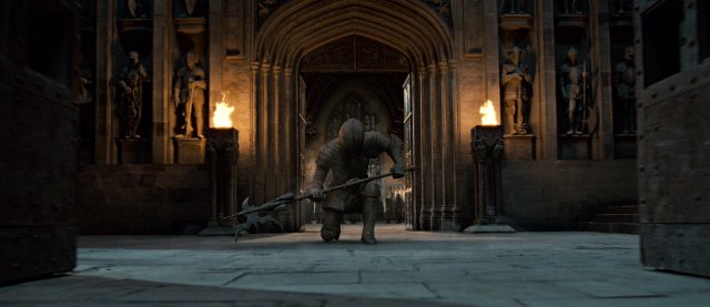 Soldier in still from the movie Harry Potter and the Deathly Hallows Part 2