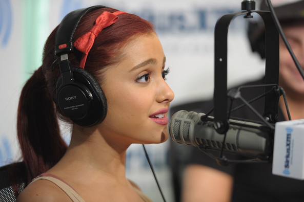 Ariana Grande at the SiriusXM Studios in New York on July 18, 2011