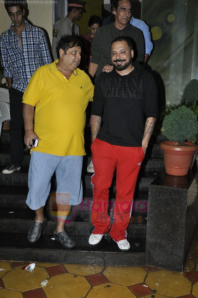 David Dhawan, Bunty Walia at Singham Screening in Pixion, Bandra, Mumbai on 19th July 2011