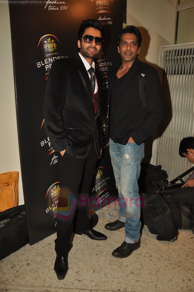 Jackky Bhagnani, Rocky S at Blenders Pride fashion tour announcement in Tote, Mumbai on 20th July 2011