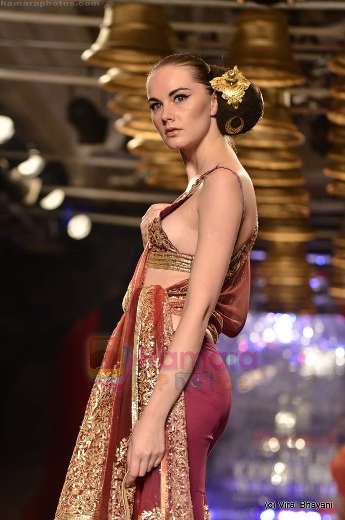 Model walk the ramp for Suneet Verma at Synergy 1 Delhi Couture Week 2011 in Taj Palace, Delhi on 23rd July 2011