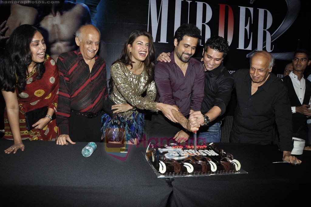 Emraan Hashmi, Jacqueline Fernandez, Mahesh Bhatt, Mohit Suri, Mukesh Bhatt at Murder 2 success bash in Enigma, Mumbai on 23rd July 2011