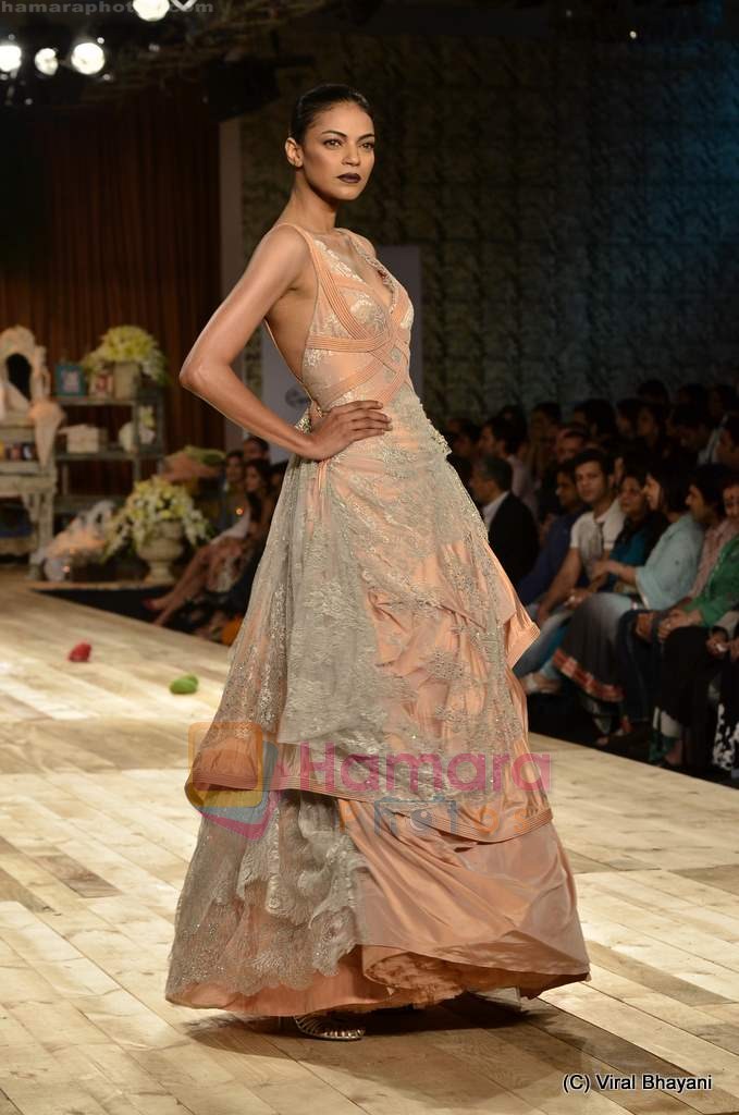 Model walk the ramp for Shantanu Nikhil Show at Synergy 1 Delhi Couture Week 2011 in Taj Palace, Delhi on 24th July 2011