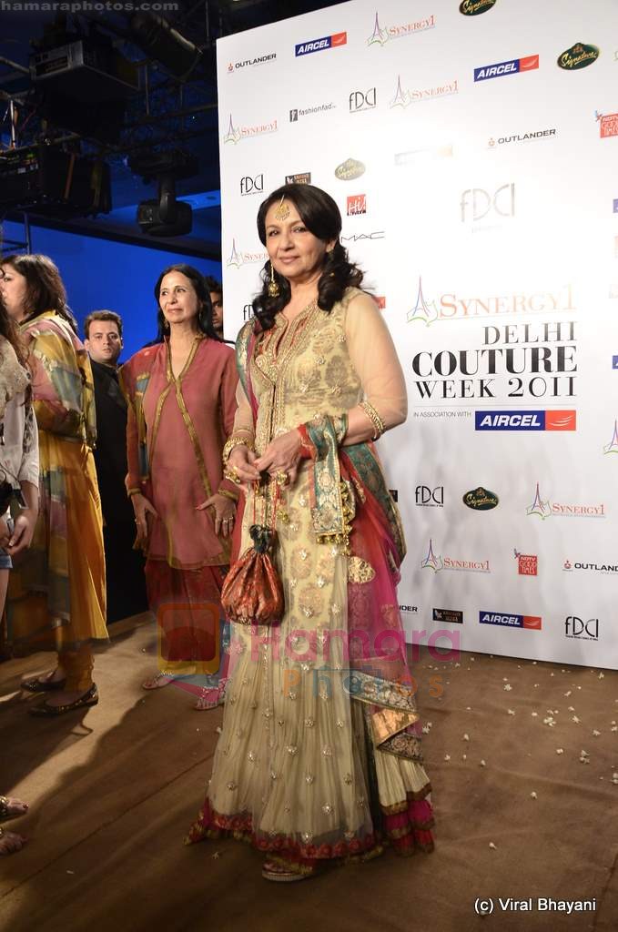 Sharmila Tagore on day 3 of Synergy 1 Delhi Couture Week 2011 in Taj Palace, Delhi on 24th July 2011