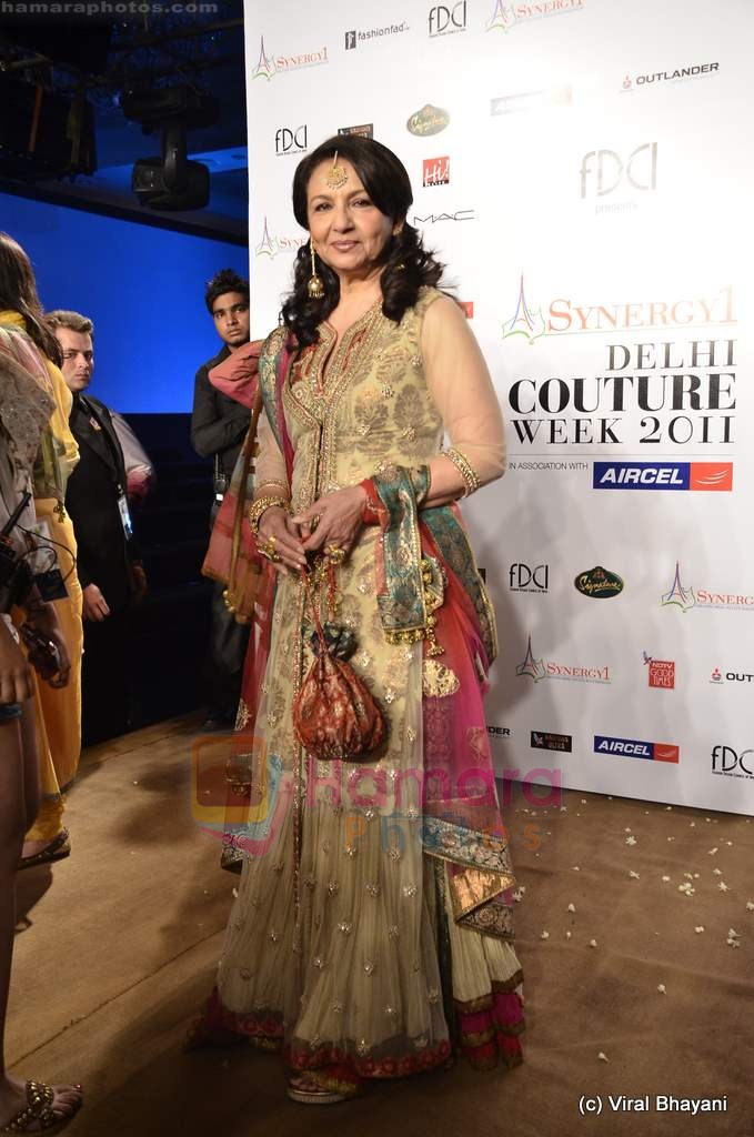 Sharmila Tagore on day 3 of Synergy 1 Delhi Couture Week 2011 in Taj Palace, Delhi on 24th July 2011